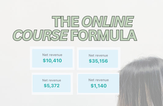 THE ONLINE COURSE FORMULA: masterclass