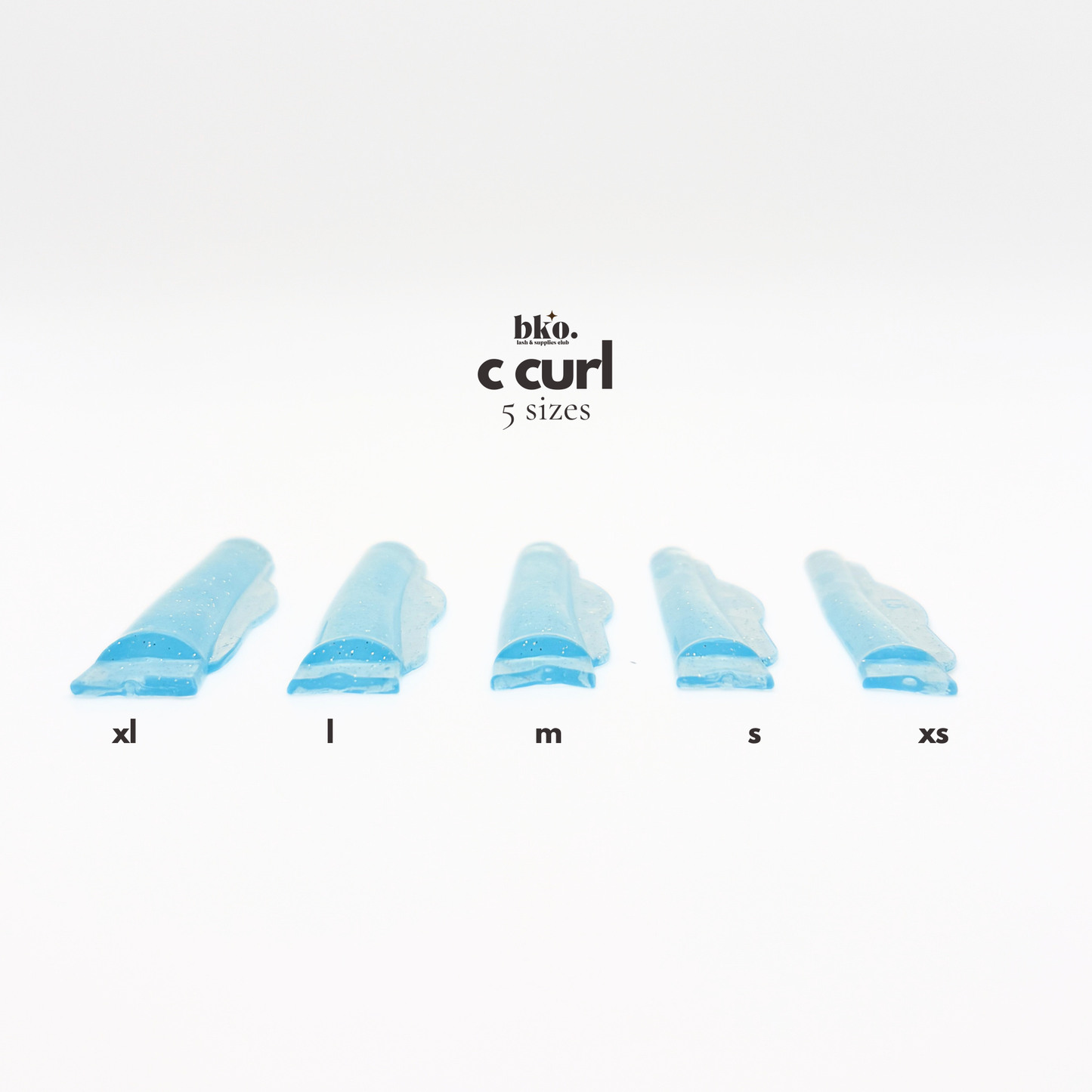 C Curl Lash Lift Rods