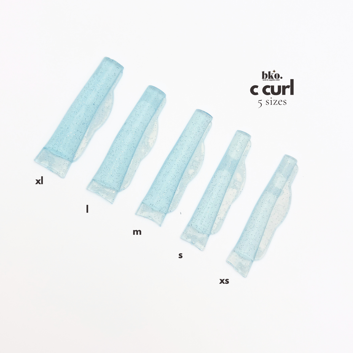 C Curl Lash Lift Rods