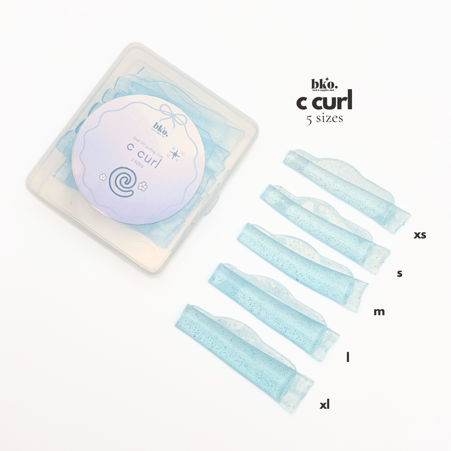 C Curl Lash Lift Rods